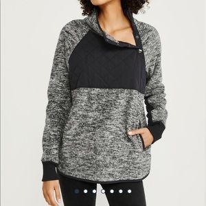 Abercrombie Asymmetrical Snap Up Fleece